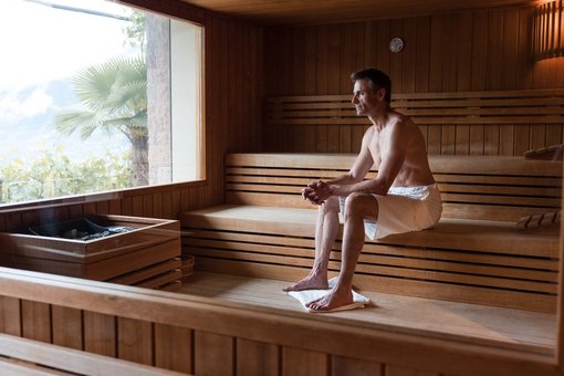 The saunas at the Boutique Hotel Eschenlohe