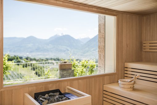 The saunas at the Boutique Hotel Eschenlohe