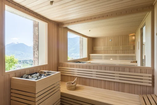 The saunas at the Boutique Hotel Eschenlohe