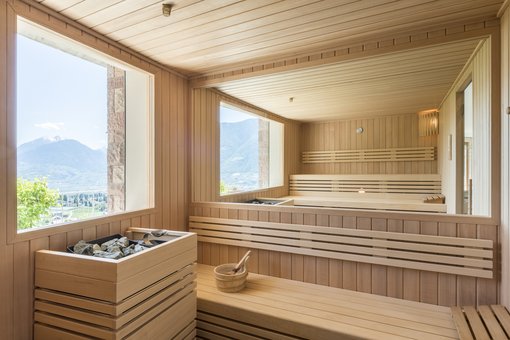 The saunas at the Boutique Hotel Eschenlohe
